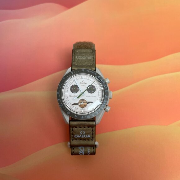 🌹Swatch X Omega Moonswatch Mission To Saturn🌹